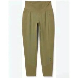 REI Coop Womens Olive Green High Waisted Jogger Pants Casual Activewear sz XS